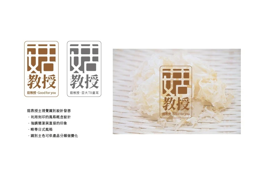 logo設計-菇教授logo提案 logo design