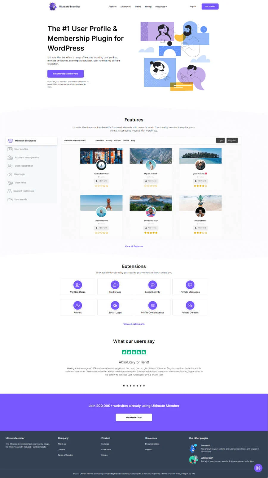 wordpress外掛 第 8 彈 – Ultimate Member – User Profile, User Registration, Login & Membership Plugin 1 ultimate member